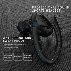 Universal Bluetooth 5.0 casque avec boîtier de charge casque sans fil 9D stéréo sport étanche