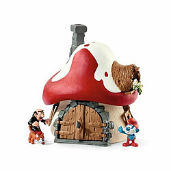 Playset Schleich Smurf house with 2 figurines 