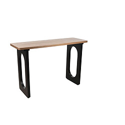 Console Romimex Noir Naturel Bois MDF 120 x 79 x 40 cm 