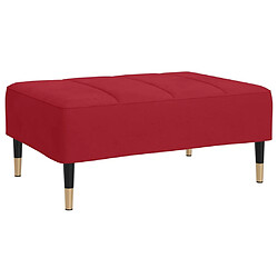 vidaXL Repose-pied Rouge bordeaux 78x56x32 cm Velours