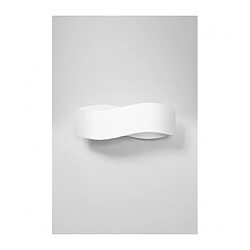 Luminaire Center Applique murale Tila Up Acier blanc 2 ampoules 15cm