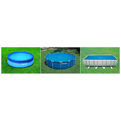 Bâche à bulles 7.16 x 3.46 m pour piscine intex tubulaire 7.32 x 3.66 m