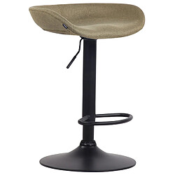 Non Tabouret de bar Anaheim tissu noir 