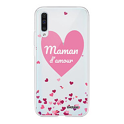 Coque Samsung Galaxy A70 360 intégrale transparente Maman d'amour coeurs Ecriture Tendance Design Evetane. 