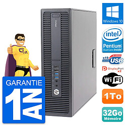 PC HP ProDesk 600 G2 SFF Intel G4400 RAM 32Go Disque Dur 1To Windows 10 Wifi · Occasion 