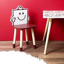 Chaise en bois pour enfant Monsieur madame Monsieur costaud.