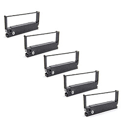 5 x ruban, ruban en nylon, bande d'encrage vhbw de type ERC-32, C43S015371 pour imprimante matricielle Panasonic 5000, Epos JS 5000. 