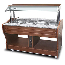 Buffet Chaud Central Bain-Marie 4 GN 1/1 - Mastro