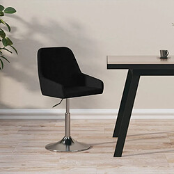 vidaXL Tabouret de bar Noir Tissu