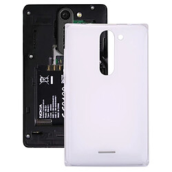 Wewoo Coque arrière blanc pour Nokia Asha 502 Dual SIM couvercle de la batterie pièce détachée 