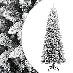 vidaXL Sapin de Noël artificiel avec neige floquée 240 cm PVC et PE