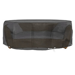 vidaXL Housses pour salon îlot 2 pcs 10 œillets Ø236x67 cm rond