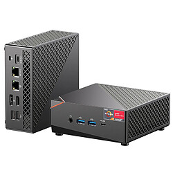 Mini PC T-bao MN57, AMD R7 5700U 8 cœurs jusqu'à 4,3 GHz, triple écran HDMI Type-C DP 4K HD, 32 Go de RAM, SSD 1 To