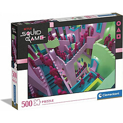 Clementoni- Squid Game Game-1000 Made in Italy, 500 pièces, série TV, Netflix, Puzzle Film Famosi, Divertissement pour Adultes, 35130, Multicolore 