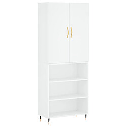 Maison Chic Buffet,Meuble de Rangement,commode pour salon,Cuisine Blanc 69,5x34x180 cm Bois d'ingénierie -MN63542