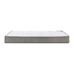 Acheter Vente-Unique Ensemble 160 x 200 cm sommier coffre blanc + matelas ressorts ensachés ép.19cm - KIJAL de YSMÉE