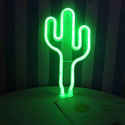 Universal Led néon signes lumières chaleureuses décoration de la chambre d'enfants lumières vacances bar fêtes mariages Noël (cactus) pas cher