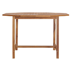 vidaXL Table à dîner de jardin 110x110x75 cm Bois massif de teck