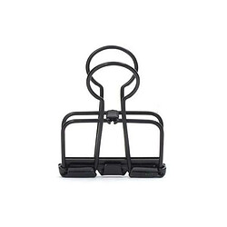 Kikkerland Pinces double-clip x 6 - noir 