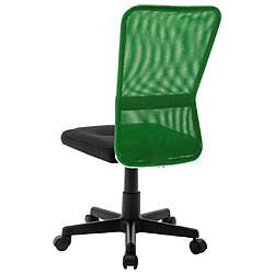 Avis Maison Chic Chaise Gaming | Chaise de bureau Ergonomique Fauteuil Noir et vert 44x52x100 cm Tissu en maille -GKD63698