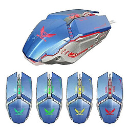 Universal X700 3200DPI Réglable 7 boutons USB Wired LED Backlit Gaming Mouse