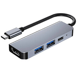 Universal 4 en 1 type-C à HDMI PD USB3.0 Adaptateur de hub de station d'accueil pour MacBook HD TV 