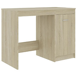 Maison Chic Bureau,Table de travail,bureau de travail pour chambre Chêne sonoma 100x50x76 cm Aggloméré -GKD25885