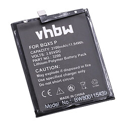 vhbw Li-Polymère batterie 3100mAh (3.85V) pour téléphone portable mobil smartphone BQ Aquaris X5 Plus 