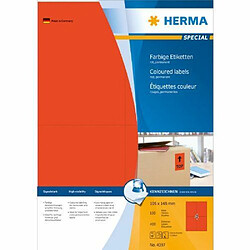 Herma 4397 Étiquettes 105 x 148 A4 400 pièces Rouge 