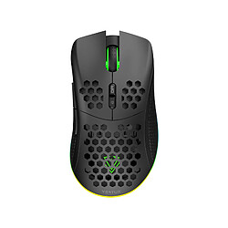 Vertux Ammolite Souris gaming duale sans fil, RGB ultralégère 16000 DPI, 7 boutons programmables, 40G, batterie de 50h