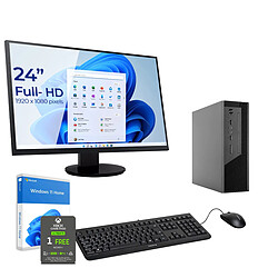 Sedatech Pack Mini-PC Pro • AMD Ryzen 3 3200G • Radeon Vega • 16Go RAM • 1To SSD M.2 • DVD-RW • Windows 11 • Moniteur 24"