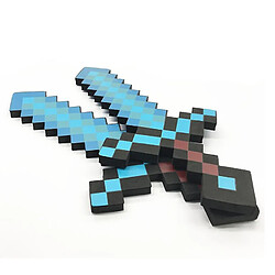 Acheter Universal Minecraft Design épée en diamant, mousse douce mignonne (bleu ciel)