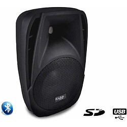 Ibiza enceinte active 8"" 20cm 150W avec lecteur USB SD BLUETOOTH noir