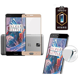 Xeptio OnePlus 3 doré Full cover 