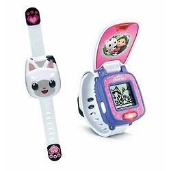 VTech - Gabby et La Maison Magique, La Montre-Jeu Interactive de Pandy Pattes, Montre Bracelet Enfant avec Écran Animé, 10 Cadrans, 4 Jeux, Cadeau Enfant de 3 Ans à 7 Ans - Contenu en Français