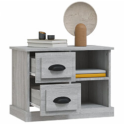 Acheter vidaXL Table de chevet sonoma gris 60x35,5x45 cm