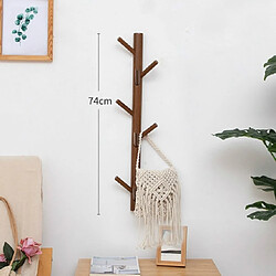 Avis Wewoo Crochet mural en bois de bambou manteau stand support de suspension de de cintre de vêtementsstyle 11 crochets couleur blanche