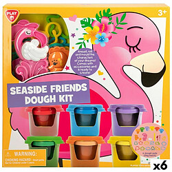 Pâte à modeler en argile PlayGo Seaside Friends (6 Unités) 