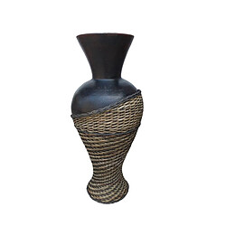 Vase de sol Romimex Marron Rotin Terre cuite 35 x 100 x 35 cm