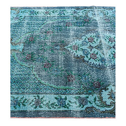 Acheter Vidal Tapis de laine 241x135 turquoise Ultra Vintage