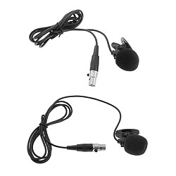 3 / 4Pin Lavalier Microphone Condenser Revers Clip Cravate Pour Émetteur Sans Fil