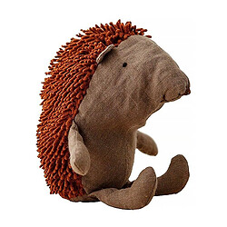 Universal Forêts nordiques animaux lin hérisson poupée oreiller peluche déco maison(brun) 