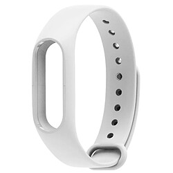 Wewoo Bracelet blanc pour Xiaomi Mi Bande 2 CA0600B de bracelets de remplacement coloré, hôte non inclus 