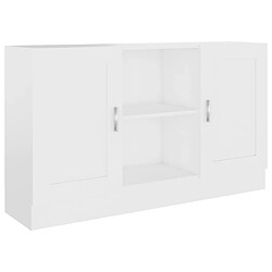 Maison Chic Buffet,Meuble de Rangement,commode pour salon,Cuisine Blanc 120x30,5x70 cm Aggloméré -MN11176