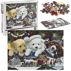 Acheter Universal Copoz noël chiot puzzle casse-tête forme unique casse-tête adulte enfant jouet cadeau