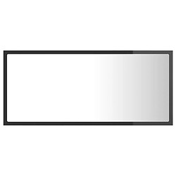 Avis Maison Chic Miroir LED moderne de salle de bain,Décoration Miroir mural Bain Gris brillant 90x8,5x37cm Acrylique -MN84676