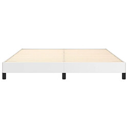 Acheter vidaXL Cadre de lit sans matelas blanc 160x200 cm similicuir