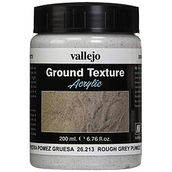 Peinture de maquette texturée vallejo 200 ml - Choix de textures varié Rough Grey Pumice