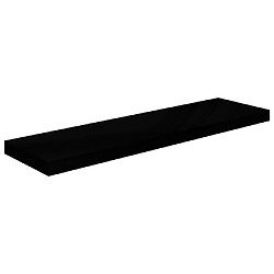 Avis vidaXL Étagère murale flottante 4 pcs Noir brillant 90x23,5x3,8 cm MDF