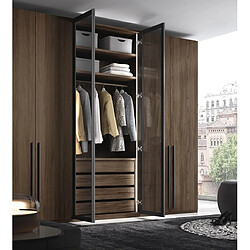 Avis Inside 75 Armoire 298,4 x 240 cm couleur Legend Pizzara 4 portes lisses 2 portes claires poignée barra